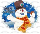 Frosty the Snowman Snowflakes and a Magic Hat Christmas Edible Cake Topper Image ABPID03369 For Discount