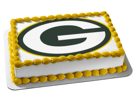 Green Bay Packers Logo Sports NFL Edible Cake Topper Image ABPID03437 on Sale