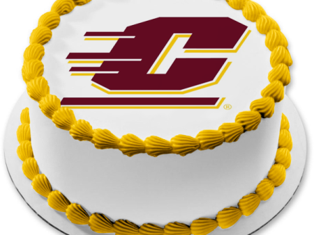 Central Michigan University Chippewas Logo Sports Edible Cake Topper Image ABPID03448 For Sale