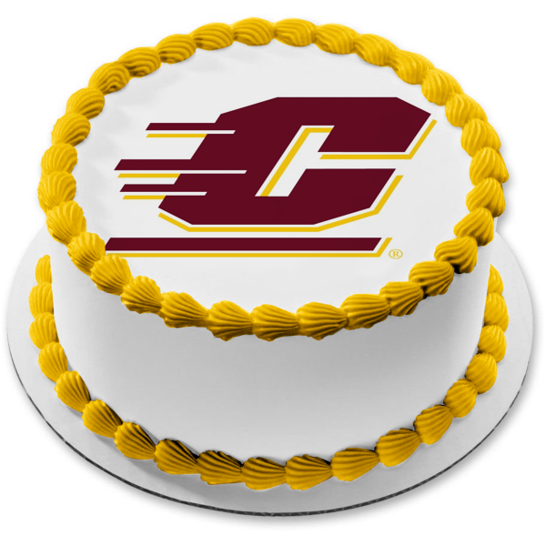 Central Michigan University Chippewas Logo Sports Edible Cake Topper Image ABPID03448 For Sale