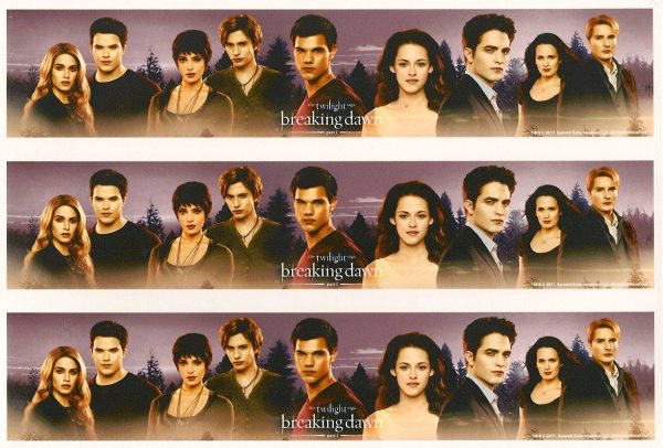 Twilight Breaking Dawn Jacob Bella Edward and Carslile Edible Cake Topper Image Strips ABPID03354 Sale