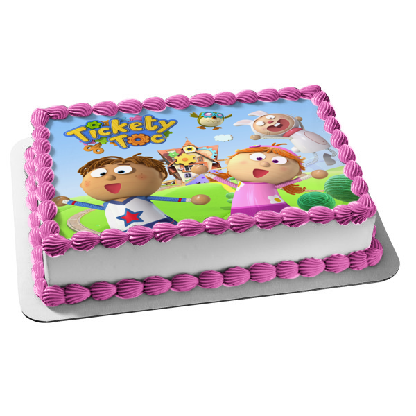 Tickety Toc Tommy Tallulah Hopparoo and Tooteroo Edible Cake Topper Image ABPID03446 Sale