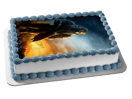 Halo 3 Master Cheif Covenant Edible Cake Topper Image ABPID03362 Discount