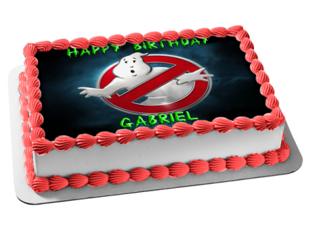 Ghostbusters Logo Ghost Edible Cake Topper Image ABPID03306 Fashion