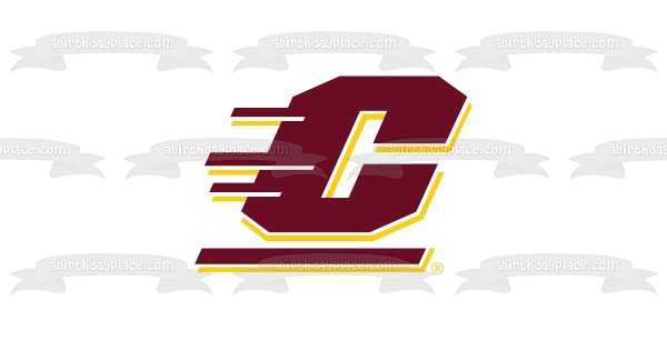 Central Michigan University Chippewas Logo Sports Edible Cake Topper Image ABPID03448 For Sale