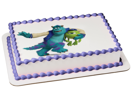 Monsters Inc. Sullivan and Mike Wazowski Edible Cake Topper Image ABPID03431 Cheap