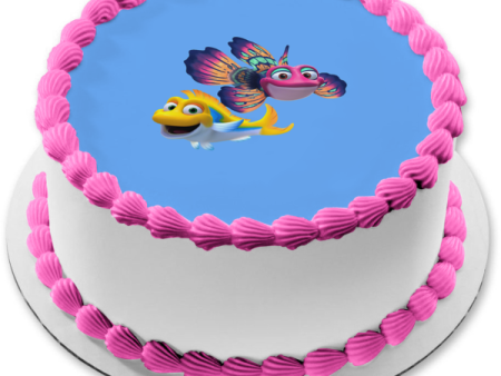 Splash and Bubbles One Big Ocean Edible Cake Topper Image ABPID03298 Discount