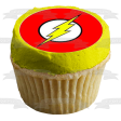 Superhero Logo Superman Batman the Flash Wonder Woman and Green Lantern Edible Cupcake Topper Images ABPID03442 Sale