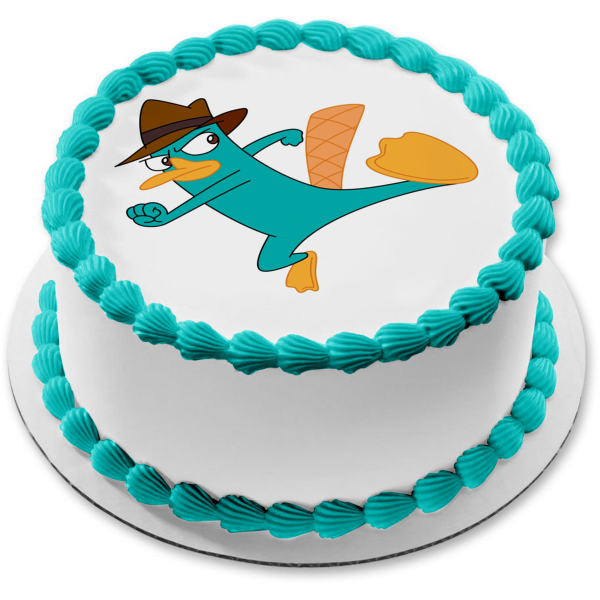 Phineas and Ferb Perry the Platypus Edible Cake Topper Image ABPID00957 Online now