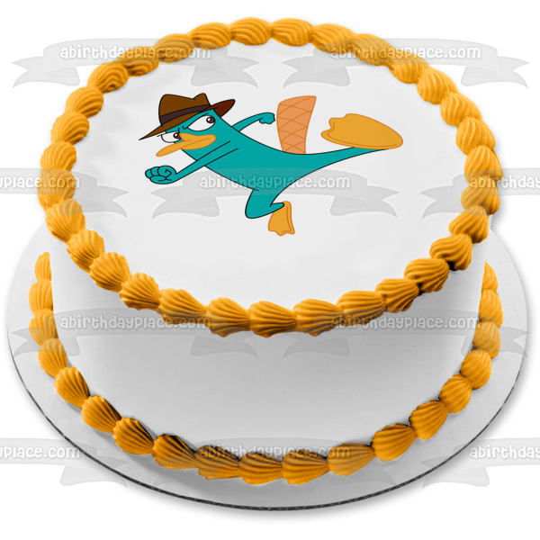 Phineas and Ferb Perry the Platypus Edible Cake Topper Image ABPID00957 Online now