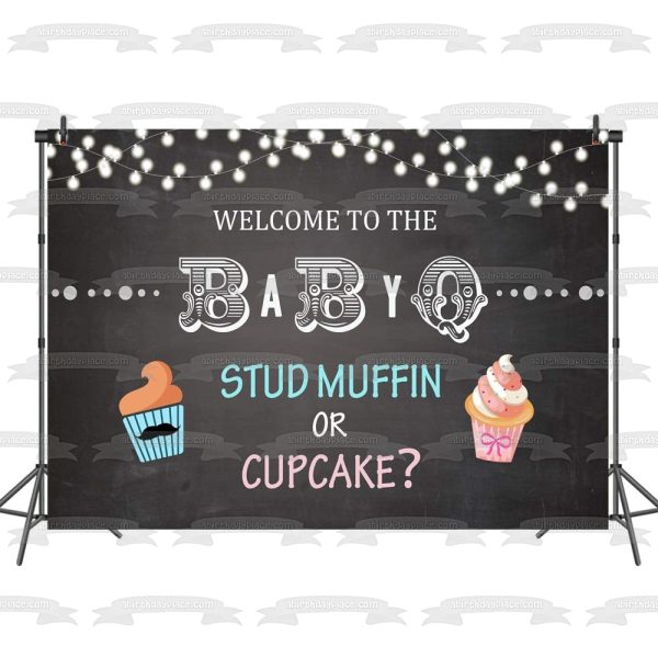 Welcome to the Babyq Stud Muffin or Cupcake Edible Cake Topper Image ABPID02026 Online now