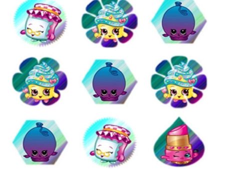 Shopkins Lippy Lips Cupcake Queen June Balloon and Gran Jam Edible Cupcake Topper Images ABPID00997 Supply