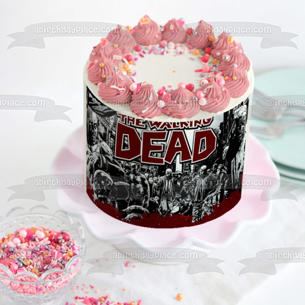 The Walking Dead Zombies Edible Cake Topper Image ABPID01687 Discount