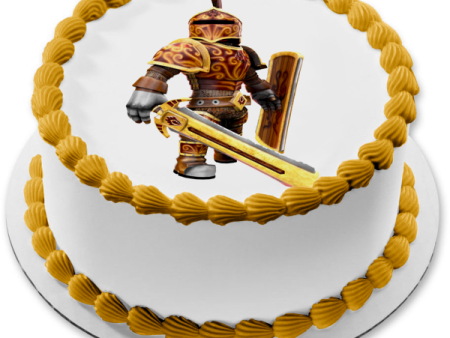 Roblox Knight of the Sacred Flame Edible Cake Topper Image ABPID01610 on Sale