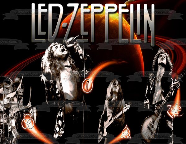 Led-Zepplin Rock Band Edible Cake Topper Image ABPID01647 Supply