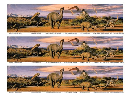 Herd of Dinosaurs Roaming Edible Cake Topper Image Strips ABPID00949 Cheap