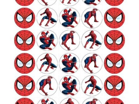 Spider-Man Marvel Superhero Spidey Assorted Poses Edible Cupcake Topper Images ABPID03179 Online