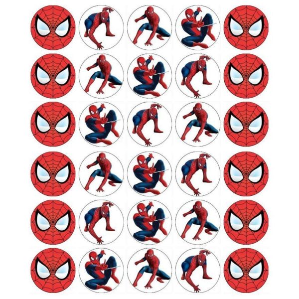 Spider-Man Marvel Superhero Spidey Assorted Poses Edible Cupcake Topper Images ABPID03179 Online