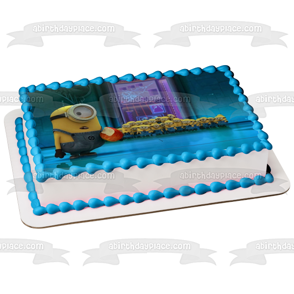 Minions Despicable Me Bapple and Stuart Edible Cake Topper Image ABPID01375 Online