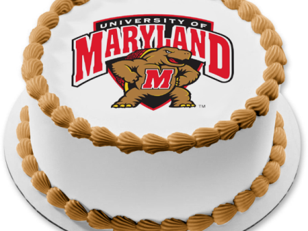 University of Maryland Athletics Logo NCAA Edible Cake Topper Image ABPID01796 Fashion