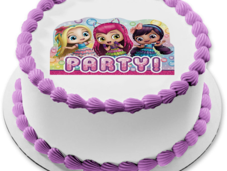 Little Charmers Birthday Party Hazel Posie and Lavender Edible Cake Topper Image ABPID01352 Online now