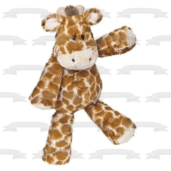 Baby Giraffe Stuffed Animal Edible Cake Topper Image ABPID01186 Online Hot Sale