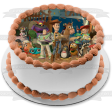 Toy Story Woody Buzz Lightyear Mr. Potato Head Disney Bo Peep Hamm Jessie Bullseye Stinky Pete Rex and Mrs. Potato Head Edible Cake Topper Image ABPID00939 Fashion