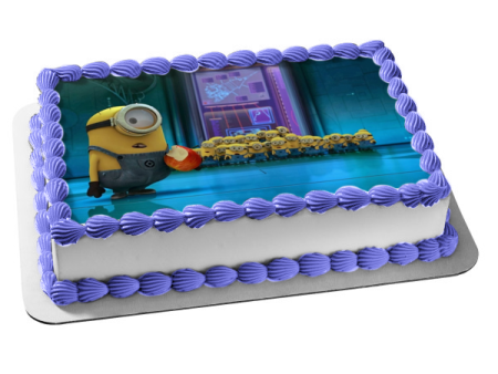 Minions Despicable Me Bapple and Stuart Edible Cake Topper Image ABPID01375 Online