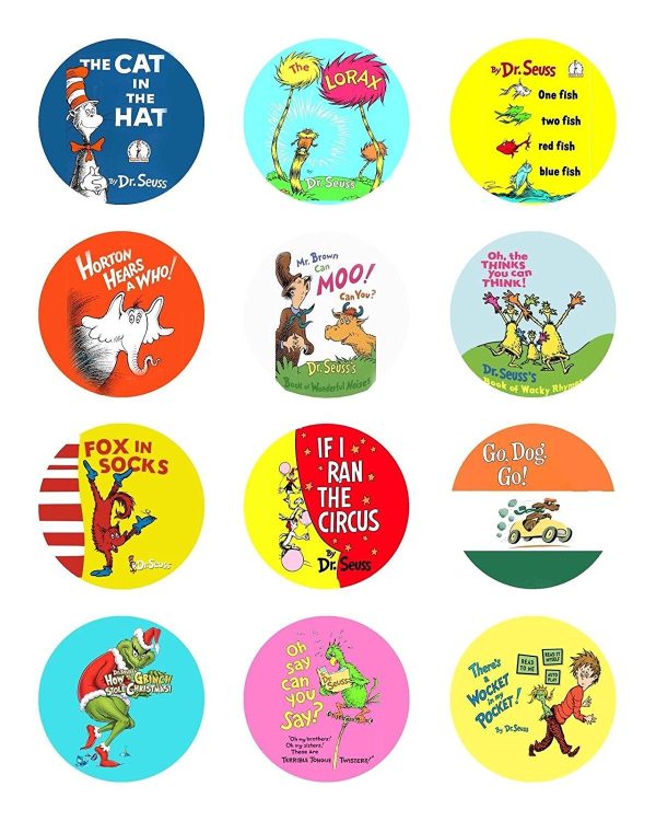 Dr. Seuss the Lorax The Cat in the Hat and Horton Hears a Who Edible Cupcake Topper Images ABPID01641 Online Sale