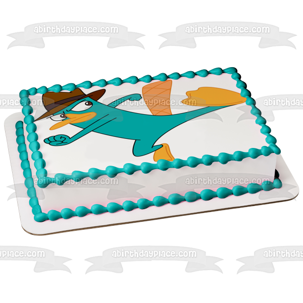 Phineas and Ferb Perry the Platypus Edible Cake Topper Image ABPID00957 Online now