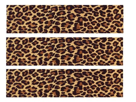 Leopard Print Pattern Edible Cake Topper Image Strips ABPID00967 Cheap