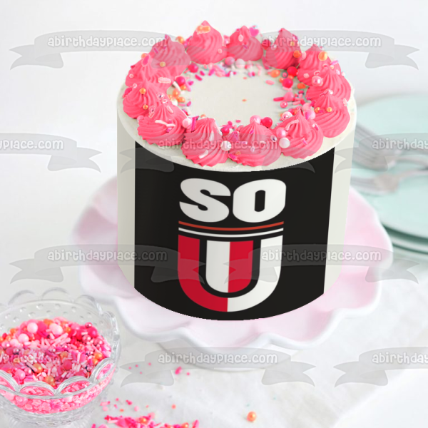 Southern Oregon University Logo Black Background Edible Cake Topper Image ABPID01703 Discount