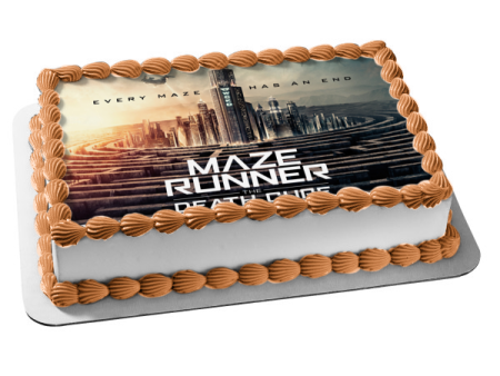 Maze Runner the Death Cure Every Maze Has an End Edible Cake Topper Image ABPID01309 on Sale