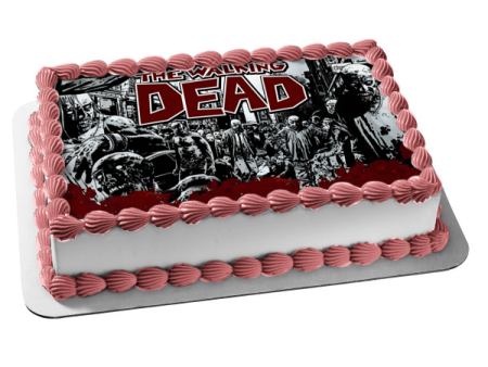 The Walking Dead Zombies Edible Cake Topper Image ABPID01687 Discount