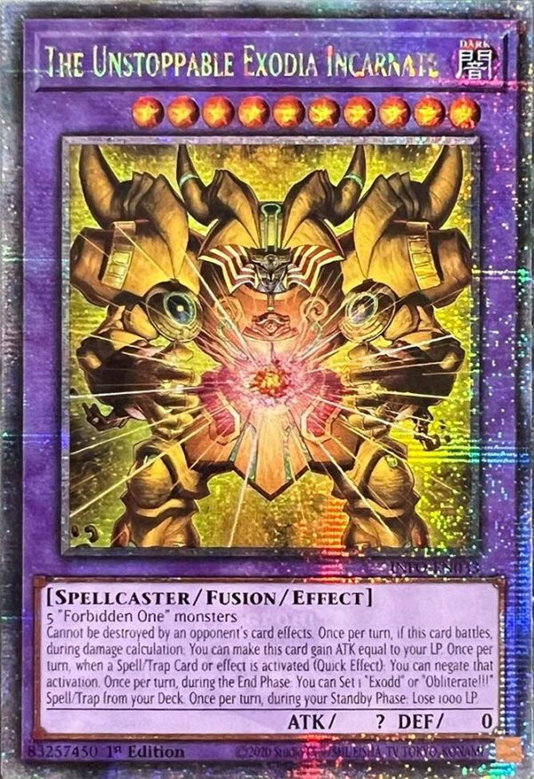 The Unstoppable Exodia Incarnate (Quarter Century Secret Rare) [INFO-EN033] Quarter Century Secret Rare Cheap