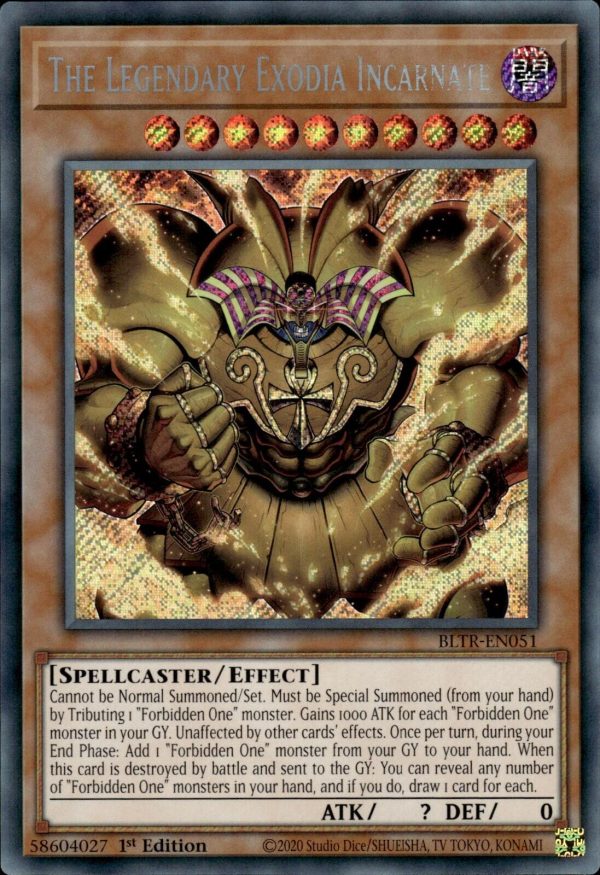 The Legendary Exodia Incarnate [BLTR-EN051] Secret Rare For Discount