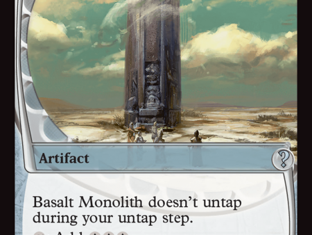 Basalt Monolith (Future Sight) [Mystery Booster 2] Fashion