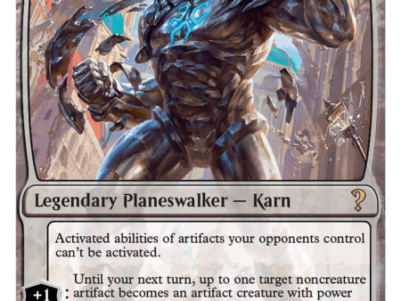 Karn, the Great Creator (White Border) [Mystery Booster 2] Supply