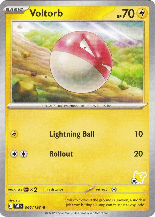 Voltorb (066 193) (Pikachu Stamp #30) [Battle Academy 2024] For Cheap