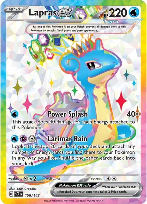 Lapras ex (158 142) [Scarlet & Violet: Stellar Crown] Fashion