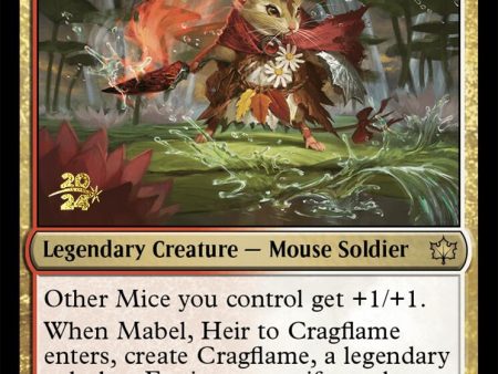 Mabel, Heir to Cragflame [Bloomburrow Prerelease Promos] For Cheap