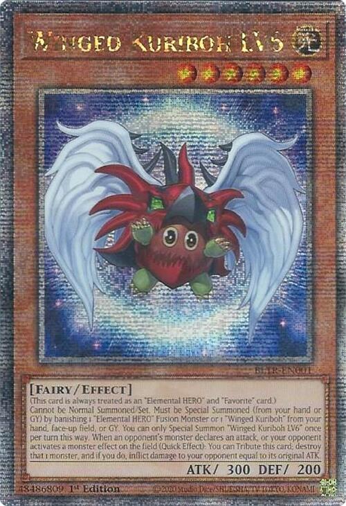 Winged Kuriboh LV6 (Quarter Century Secret Rare) [BLTR-EN001] Quarter Century Secret Rare Online now